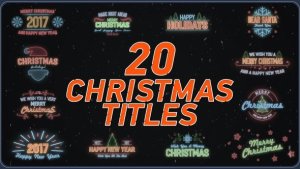 20 Christmas Titles Video Displays template preview