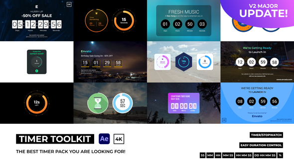 Videohive Countdown Timer Toolkit 28672059 Elements template preview