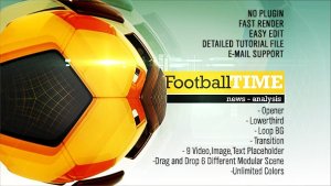 Football Time Package Video Displays template preview