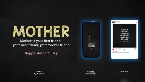 Videohive Mothers Day Text Opener Openers template preview