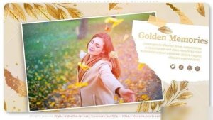 Videohive Golden Memories Romantic Slideshow Openers template preview