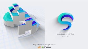 Videohive Waves logo reveal Logo Stings template preview