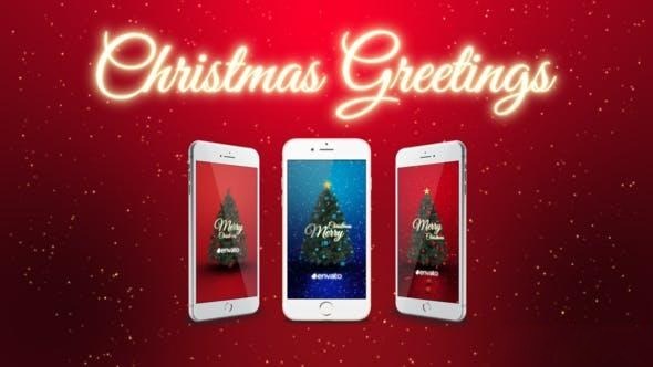 Videohive Christmas Greeting Stories Openers template preview