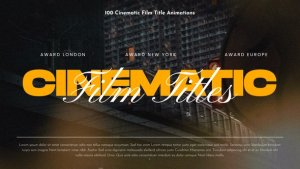 Videohive 100 Cinematic Titles Titles template preview