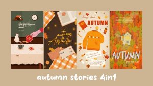 Videohive Autumn Vertical Stories Elements template preview