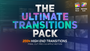 The Ultimate Transitions Pack - Final Cut Pro X & Apple Motion Video Displays template preview