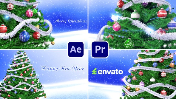 Christmas Tree Video Displays template preview