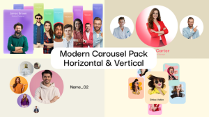 Modern Carousel Pack | Horizontal & Vertical Product Promo template preview