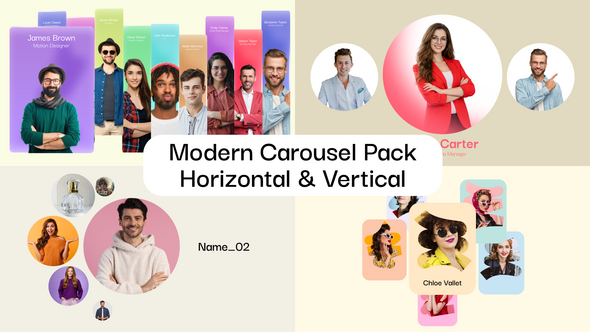Modern Carousel Pack | Horizontal & Vertical Product Promo template preview