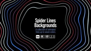 Videohive Spider Lines Backgrounds Elements template preview