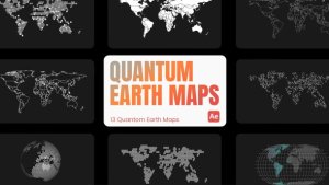 Videohive Quantum Earth Maps for After Effects Elements template preview