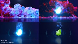 Videohive Color Smoke Explosion Logo Logo Stings template preview