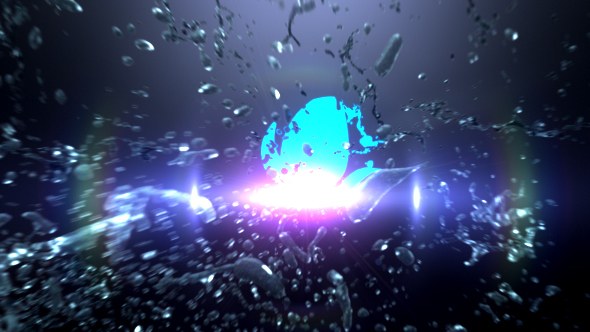 Liquid Splash Logo Reveal II Video Displays template preview