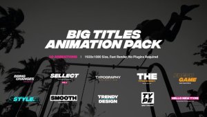 Videohive Titles Animation Pack Titles template preview