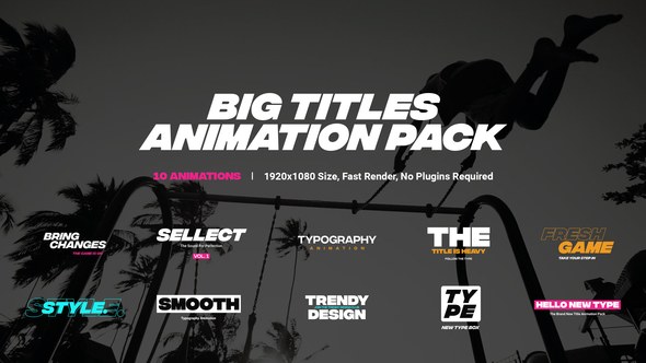 Videohive Titles Animation Pack Titles template preview