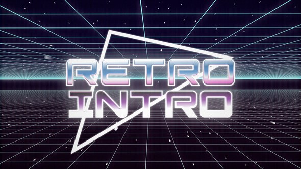 80s Retro Gaming Intro Title Premiere Pro template preview