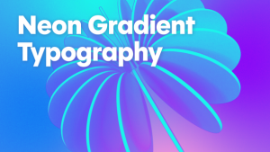 Videohive Neon Gradient Typography Video Displays template preview