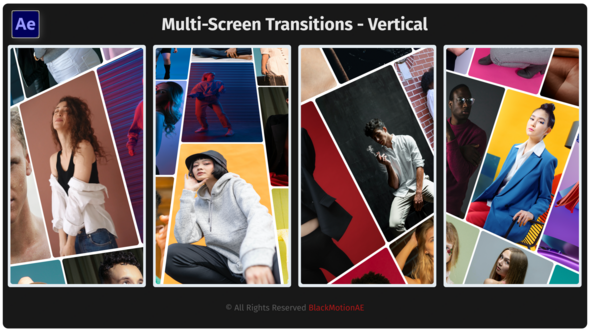 Videohive Multi Screen Transitions - Vertical Elements template preview