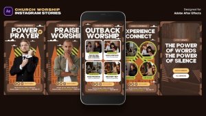 Videohive Church Worship Instagram Stories 47470424 Product Promo template preview