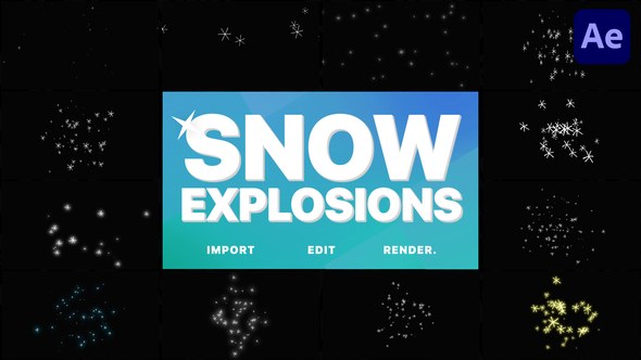 Videohive Snow Explosions | After Effects Elements template preview