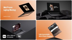 Videohive Web Promo Laptop Mockup Product Promo template preview