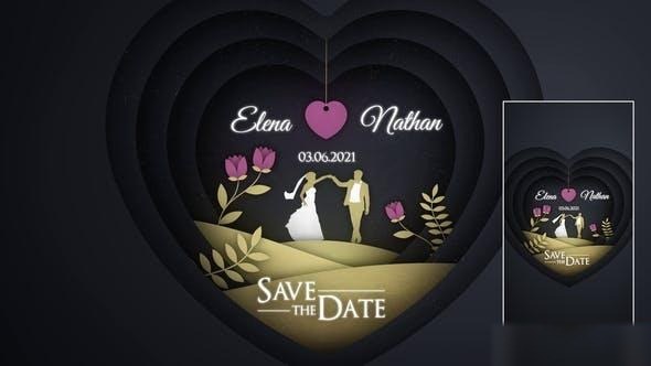Videohive Wedding Day Paper Intro Openers template preview