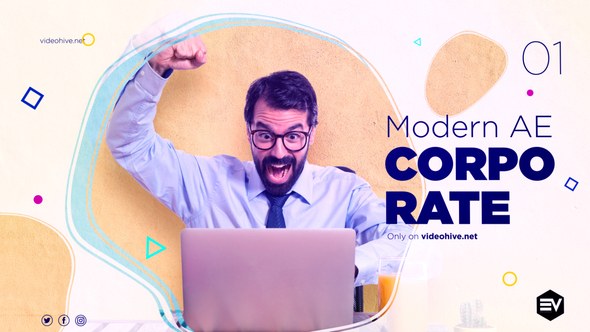 Videohive Modern Corporate Slideshow 24848942 Video Displays template preview