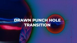 Drawn Punch Hole Transition Premiere Pro template preview