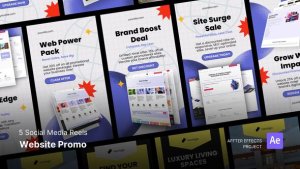Videohive Social Media Reels - Website Promo After Effects Template Product Promo template preview