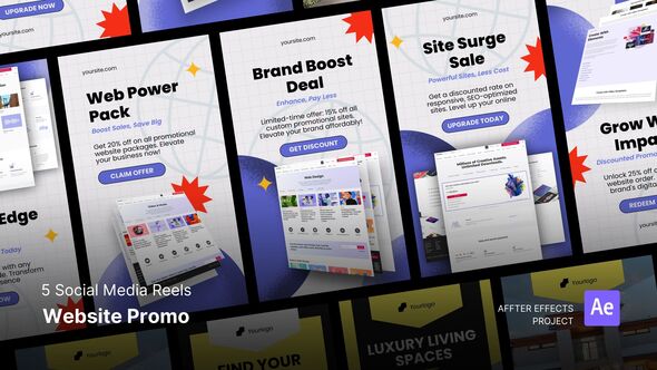 Videohive Social Media Reels - Website Promo After Effects Template Product Promo template preview