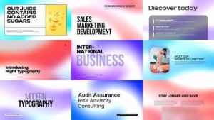 Videohive Colors - Typography Pack Titles template preview