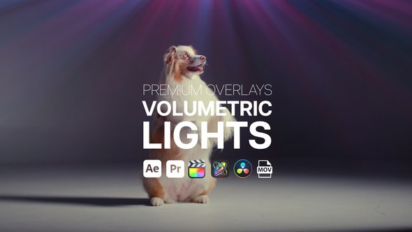 Videohive Premium Overlays Volumentric Lights Elements template preview