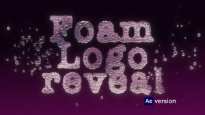 Videohive Foam Logo reveal Logo Stings template preview