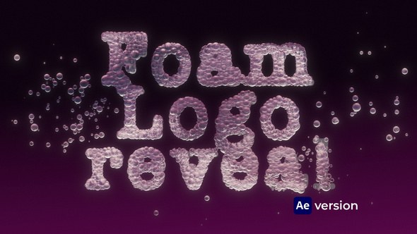 Videohive Foam Logo reveal Logo Stings template preview