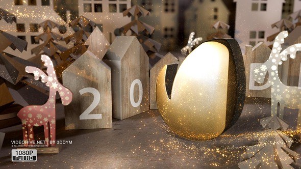 Christmas Greeting Video Displays template preview