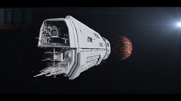 Videohive Futuristic Sci-Fi Spaceship Openers template preview