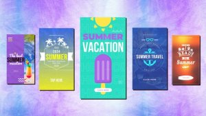 Videohive Summer/Beach Tropical Vertical Travel Stories Reels 3 Product Promo template preview