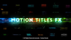 Motion Titles FX Video Displays template preview