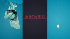 Videohive Ink Drop Logo Opener Logo Stings template preview