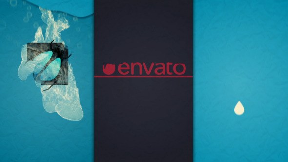 Videohive Ink Drop Logo Opener Logo Stings template preview