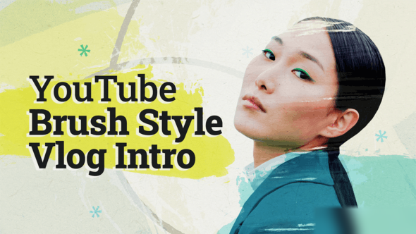 Videohive Youtube Brush Intro Openers template preview