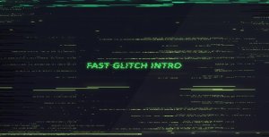 Videohive Fast Glitch Intro Openers template preview