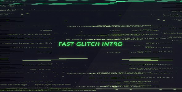 Videohive Fast Glitch Intro Openers template preview
