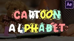Cartoon Alphabet | After Effects Video Displays template preview