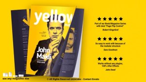 Videohive Yellow - Magazine Promotion Product Promo template preview