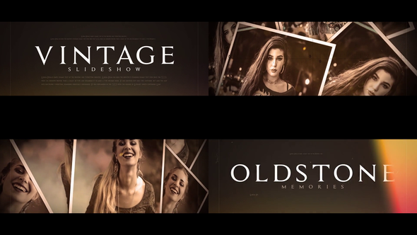 Videohive Vintage Slideshow 21234880 Openers template preview