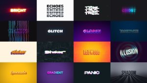 Videohive Amazing Text Presets Titles template preview