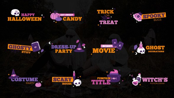 Videohive Halloween Titles 48631609 Titles template preview