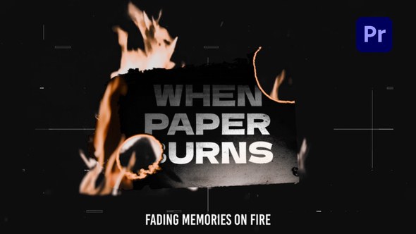 Paper Burn Stories Slides Premiere Pro template preview