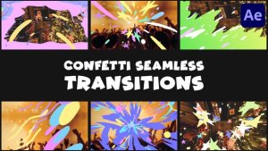 Videohive Confetti Seamless Transitions | After Effects Elements template preview